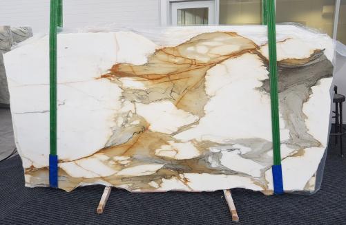 Suministro planchas pulidas 0.79 cm en mármol natural CALACATTA MACCHIAVECCHIA GL 1130. Detalle imagen fotografías 